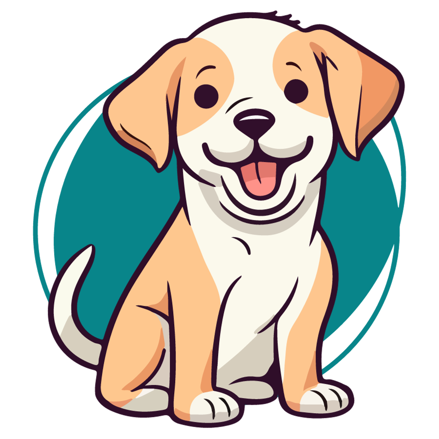 Happy dog illustration